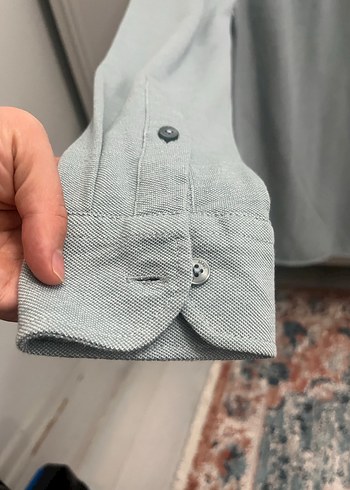 Mavi Gri Erkek Regular Fit Uzun Kollu Gömlek - Görsel 4