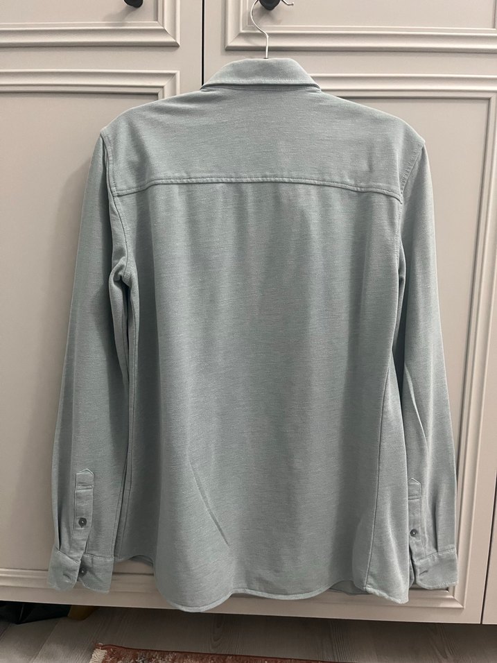 Mavi Gri Erkek Regular Fit Uzun Kollu Gömlek - Görsel 3