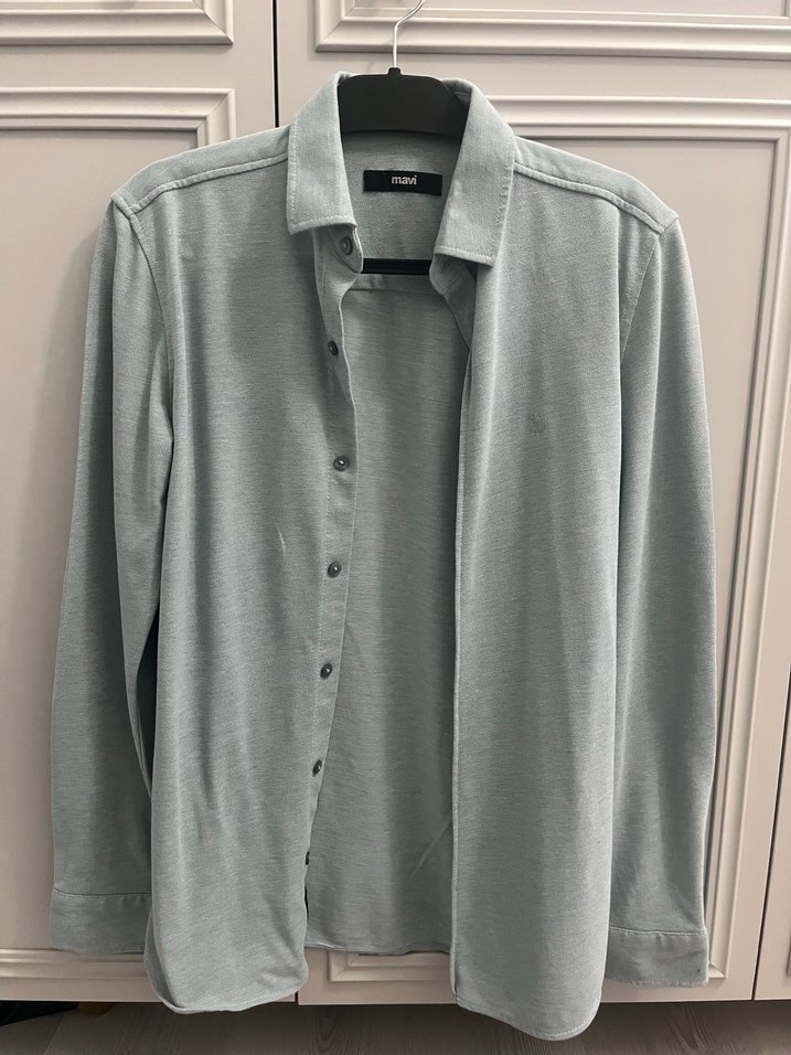 Mavi Gri Erkek Regular Fit Uzun Kollu Gömlek - Görsel 2