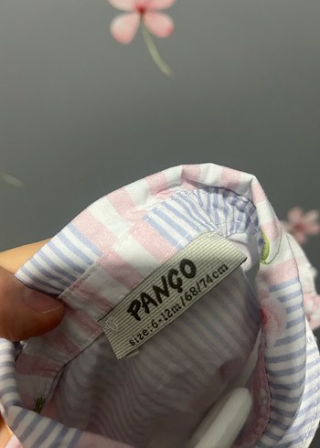 Kız Çocuk Pembe Düğmeli Kolsuz Gömlek - Görsel 5