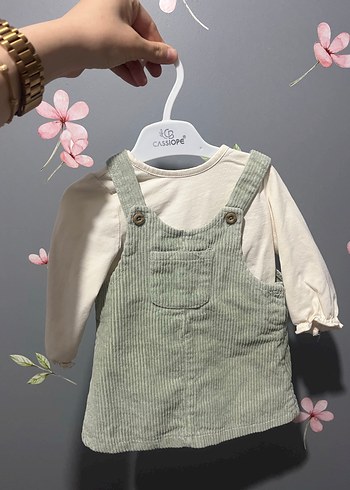 Beyaz Uzun Kollu Kız Elbisesi - Görsel 3