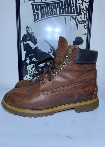 Kahverengi Deri Erkek Bağcıklı Bot timberland