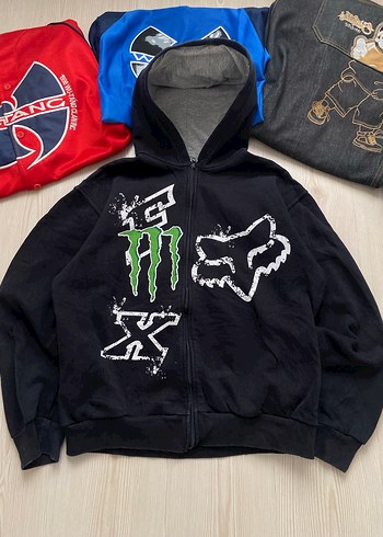 Monster x fox Ecko pislick Y2K hiphop time is money affliction