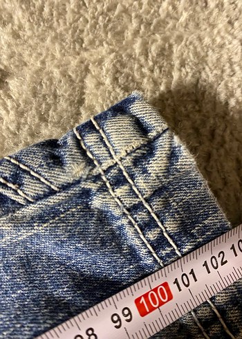 28 Beden lacivert Renk Kadın Lacivert Bol Kesim Midi Kot Pantolon