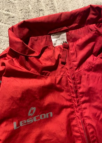 Erkek Kırmızı Fermuarlı Rüzgarlık - Görsel 2