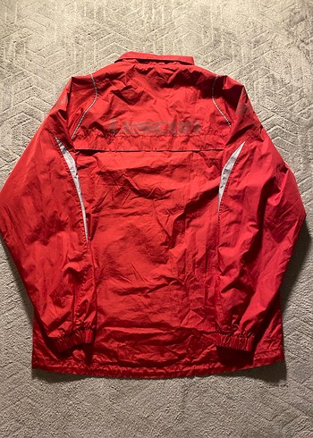 Erkek Kırmızı Fermuarlı Rüzgarlık - Görsel 4