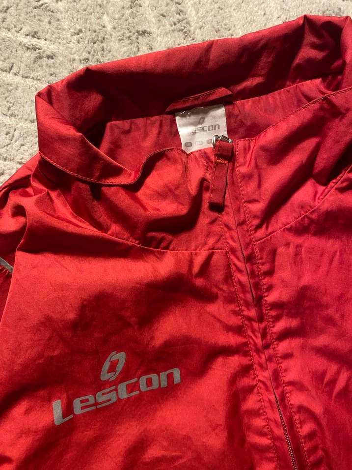 Erkek Kırmızı Fermuarlı Rüzgarlık - Görsel 2