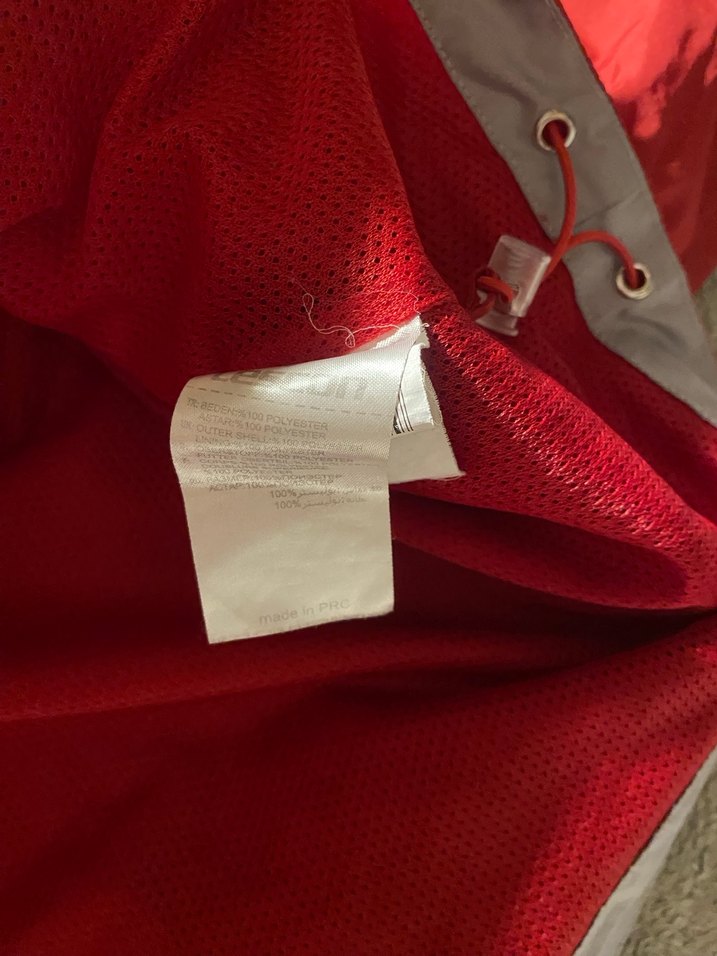 Erkek Kırmızı Fermuarlı Rüzgarlık - Görsel 3