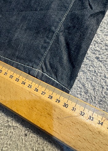 Erkek Lacivert Loose Fit Kot Pantolon - Görsel 7