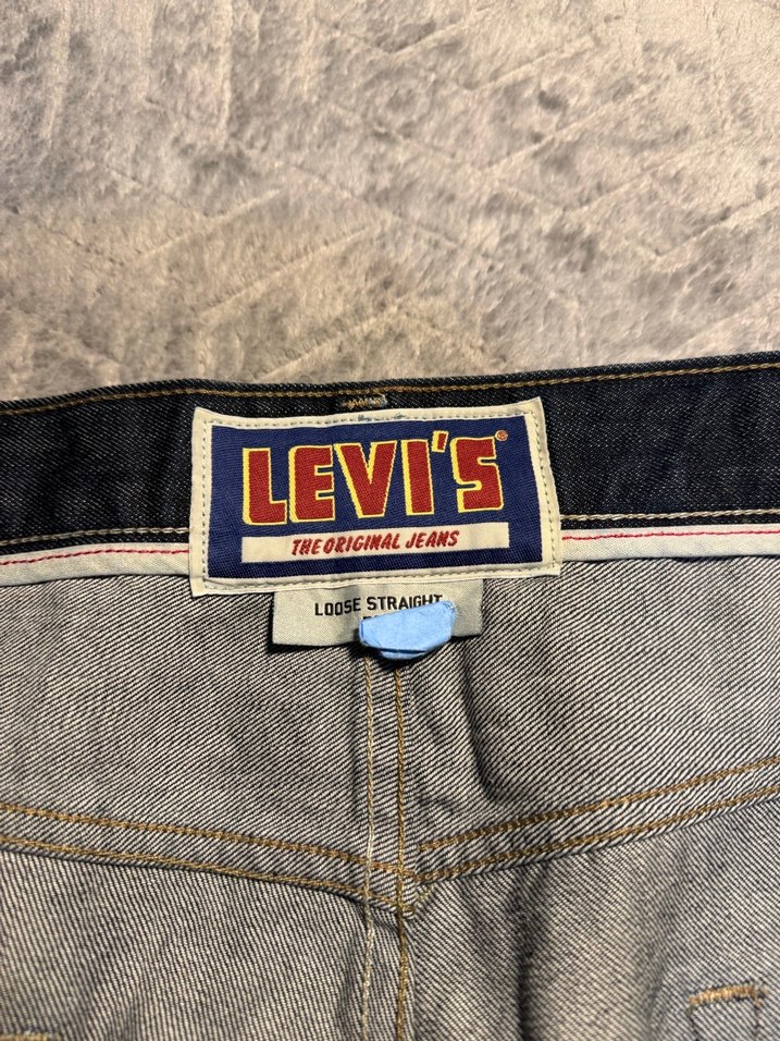 Erkek Lacivert Loose Fit Kot Pantolon - Görsel 4