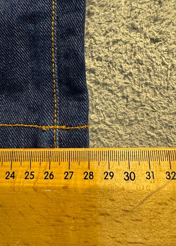 Lacivert Bel Detaylı Bol Kesim Jean - Görsel 5