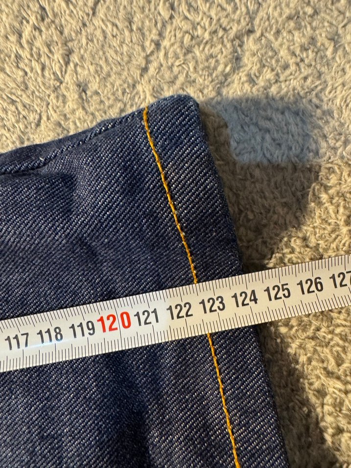 Lacivert Bel Detaylı Bol Kesim Jean - Görsel 4