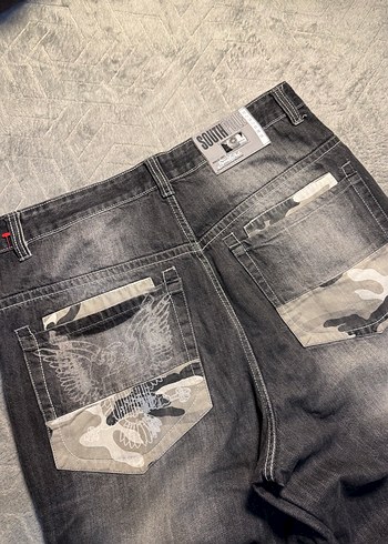 Gri Salaş Kesim Midi Kot Pantolon - Görsel 2