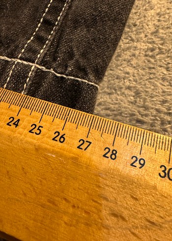 Gri Salaş Kesim Midi Kot Pantolon - Görsel 6