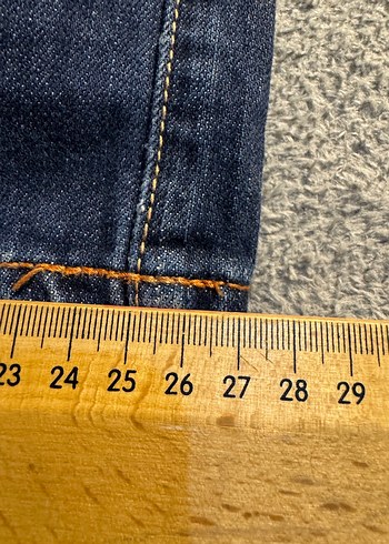 Nakışlı Koyu Lacivert Jean - Görsel 6