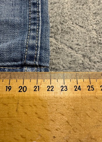 Gri Erkek Denim Bol Kesim Pantolon - Görsel 7