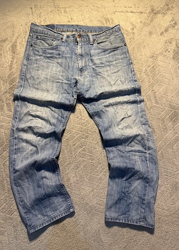 Gri Erkek Denim Bol Kesim Pantolon - Görsel 3