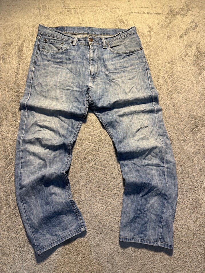 Gri Erkek Denim Bol Kesim Pantolon - Görsel 3