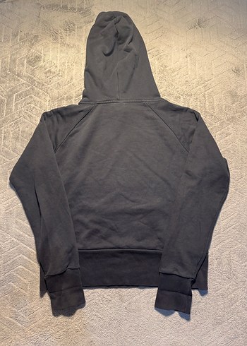 Kapüşonlu Baskılı Gri Kız Sweatshirt - Görsel 4