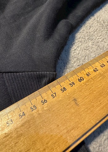 Kapüşonlu Baskılı Gri Kız Sweatshirt - Görsel 6