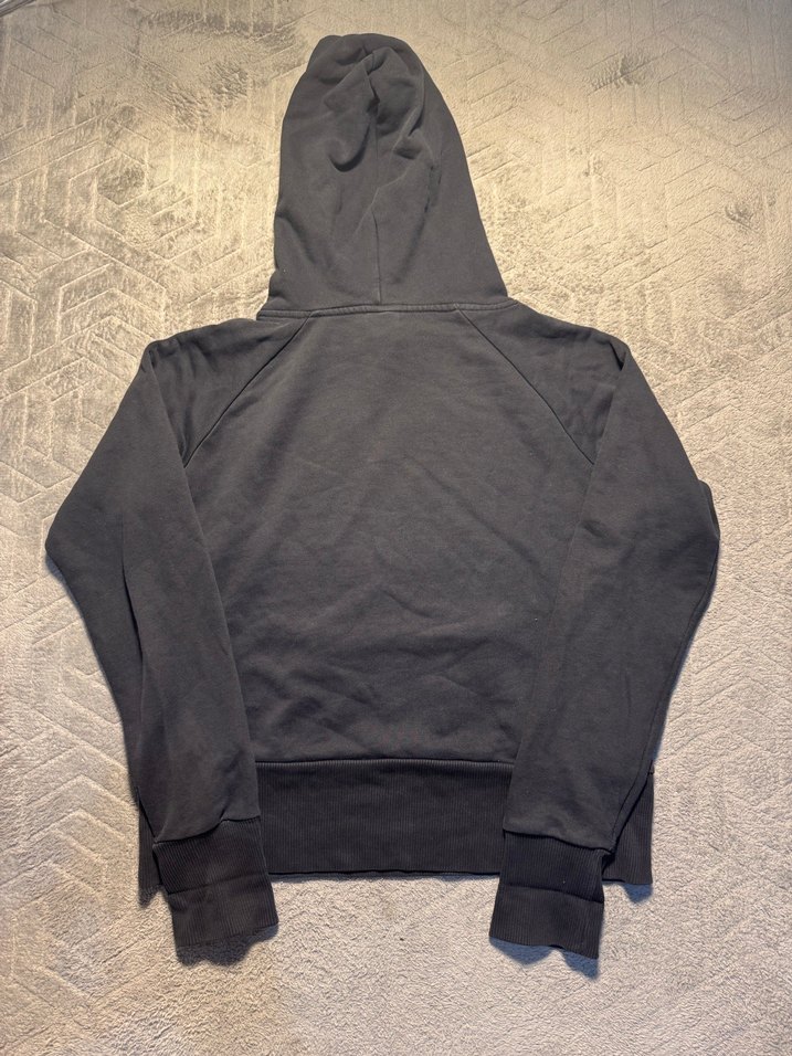 Kapüşonlu Baskılı Gri Kız Sweatshirt - Görsel 4