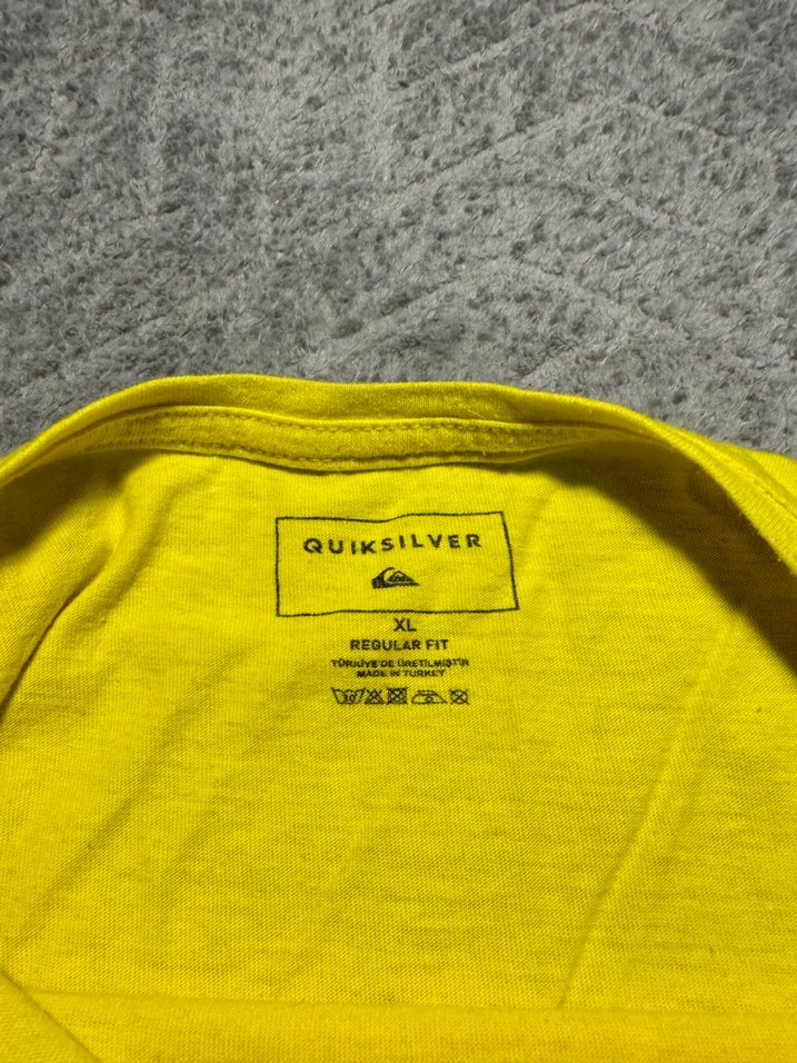 Quiksilver Sarı Kısa Kollu Erkek Tişört - Görsel 3