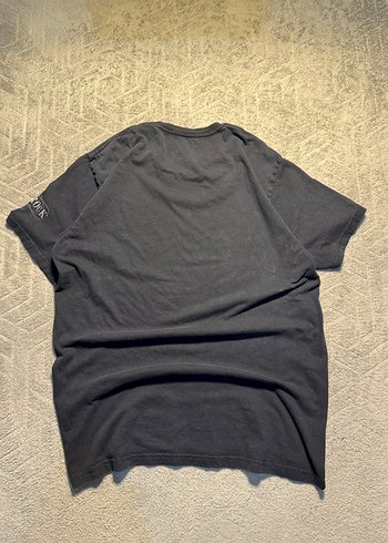 Erkek Siyah Rock Punk Baskılı Tişört - Görsel 4