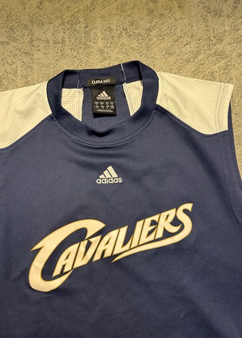 Erkek Lacivert Baskılı Kolsuz Spor Jersey - Görsel 2