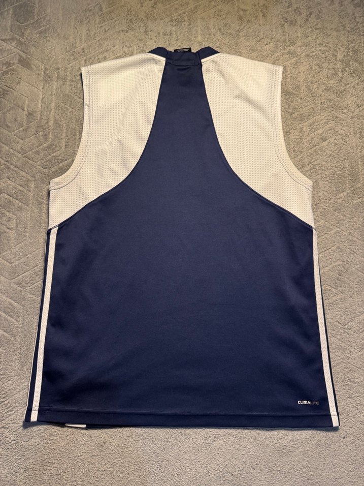 Erkek Lacivert Baskılı Kolsuz Spor Jersey - Görsel 4