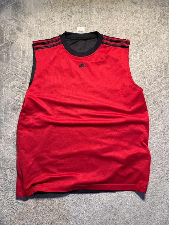 Siyah Adidas Basketbol Kolsuz Spor Tişörtü - Görsel 3