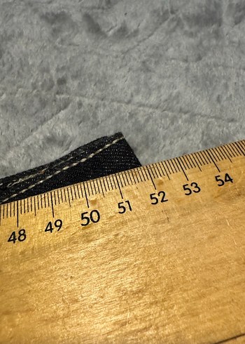 Desenli Kahverengi Kemerli Bol Kesim Erkek Kot Pantolon - Görsel 7