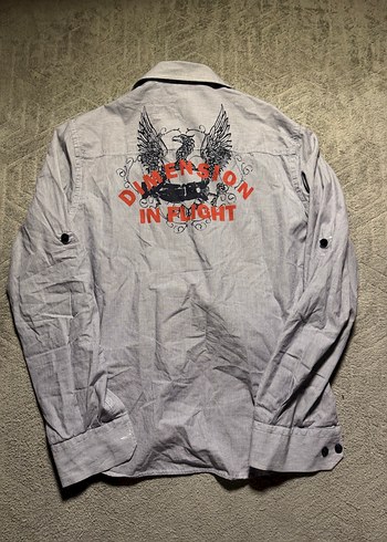 Gri Keten Erkek Gömlek Uzun Kollu - Görsel 3