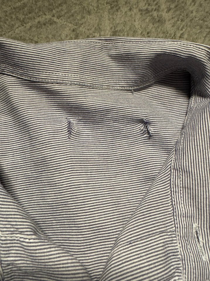 Gri Keten Erkek Gömlek Uzun Kollu - Görsel 2