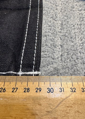 Gri Baskılı Bol Kesim Erkek Kot Pantolon - Görsel 6