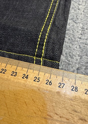 Gri Baskılı Loose Fit Erkek Denim Pantolon - Görsel 6