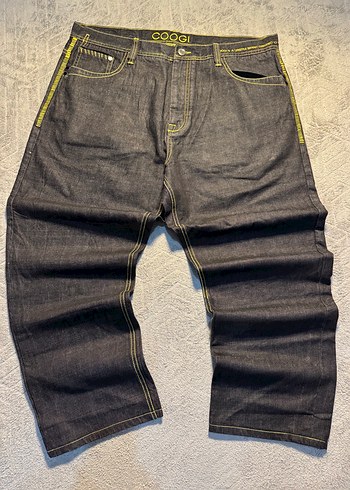Gri Baskılı Loose Fit Erkek Denim Pantolon - Görsel 3