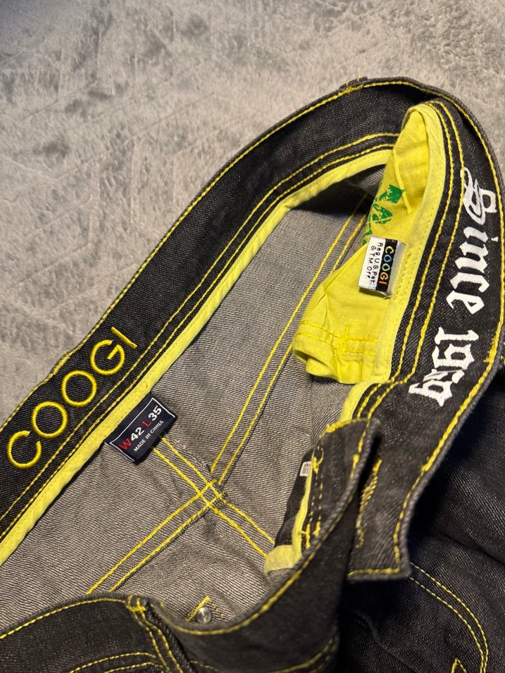 Gri Baskılı Loose Fit Erkek Denim Pantolon - Görsel 4