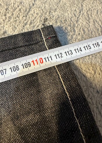 Altın Baskılı Gevşek Kesim Erkek Kot Pantolon - Görsel 6