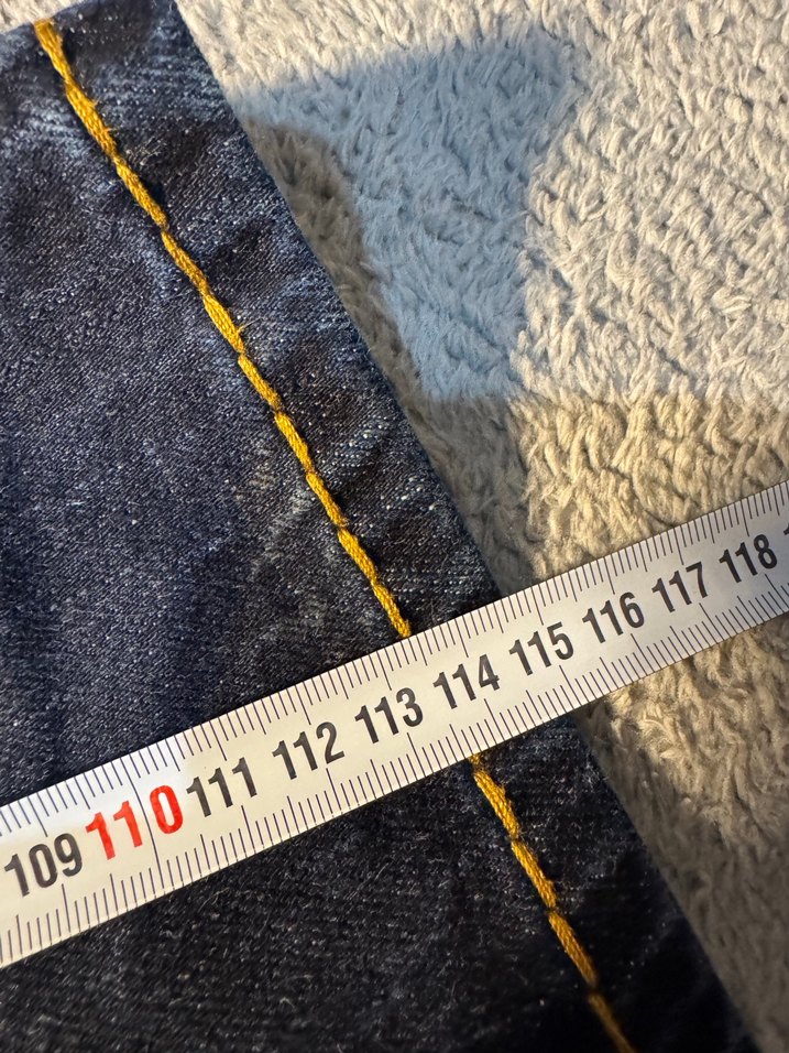 Erkek Lacivert Desenli Bol Kesim Kot Pantolon - Görsel 5