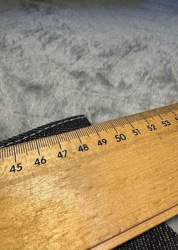 Kemerli Kırmızı Desenli Kot Pantolon - Görsel 6