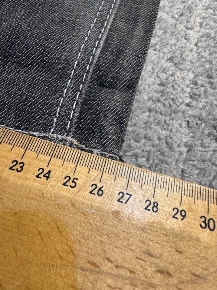 Kemerli Kırmızı Desenli Kot Pantolon - Görsel 5