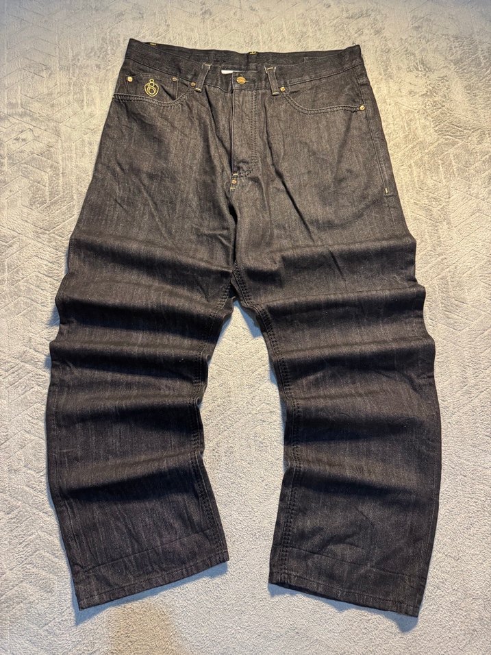 Kemer Detaylı Gri Desenli Erkek Kot Pantolon - Görsel 3