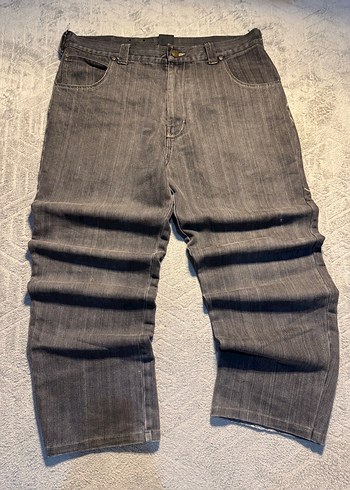 Gri Baskılı Erkek Kot Pantolon - Görsel 3