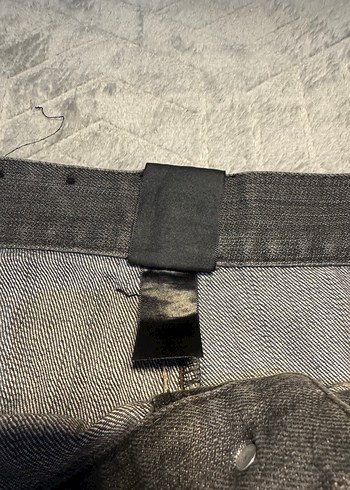 Gri Baskılı Erkek Kot Pantolon - Görsel 4