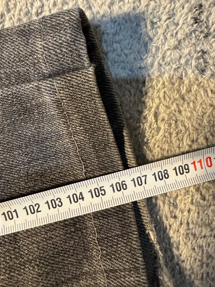 Gri Baskılı Erkek Kot Pantolon - Görsel 5