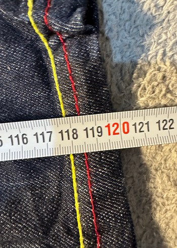 Nakışlı Kemerli Erkek Kot Pantolon - Görsel 5