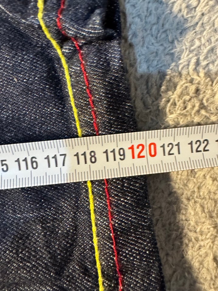 Nakışlı Kemerli Erkek Kot Pantolon - Görsel 5