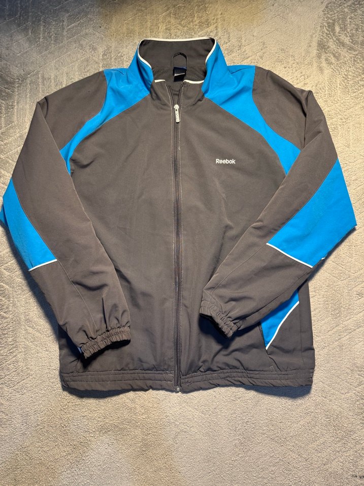 Gri Mavi Fermuarlı Erkek Eşofman Takımı - Görsel 4