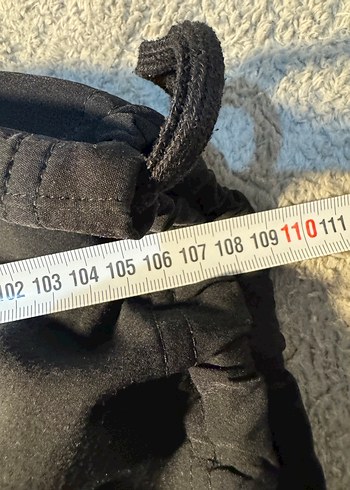 Siyah Keten Rahat Kesim Kadın Pantolon - Görsel 5