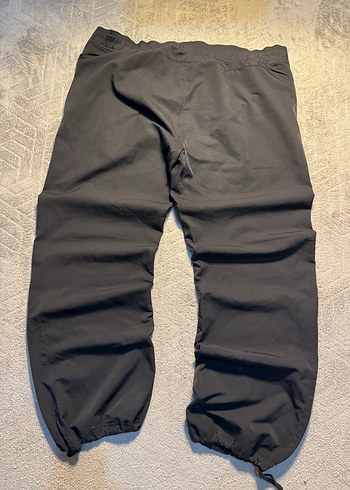 Siyah Keten Rahat Kesim Kadın Pantolon - Görsel 4